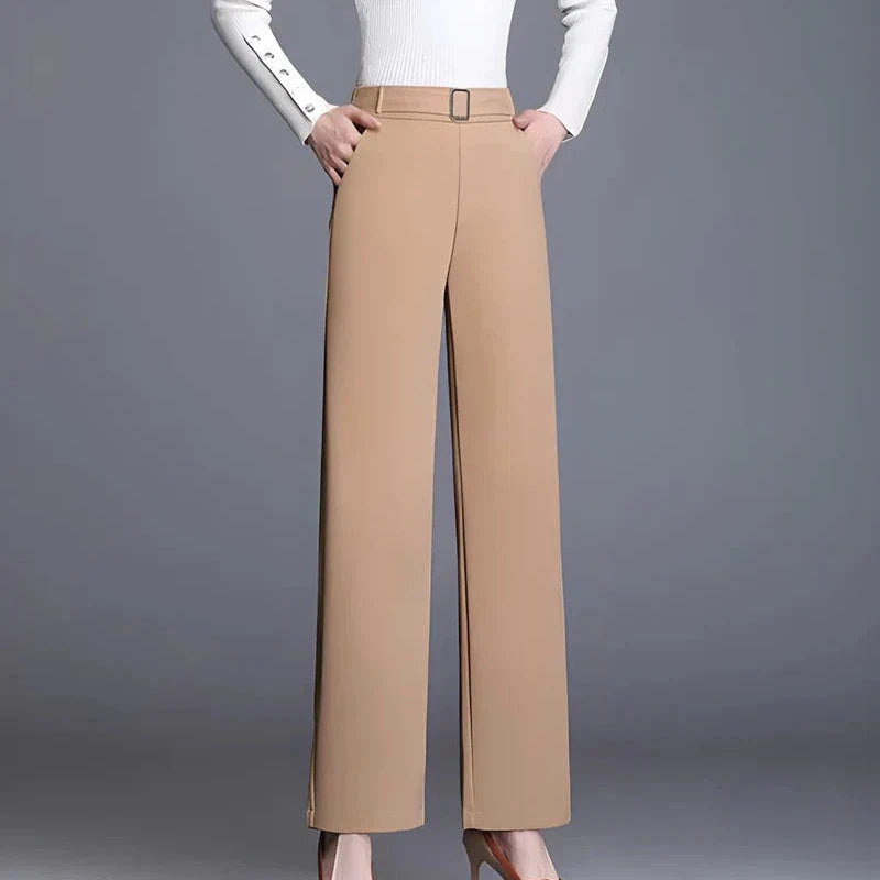 Denise Slim-Fit Wide Leg Pants