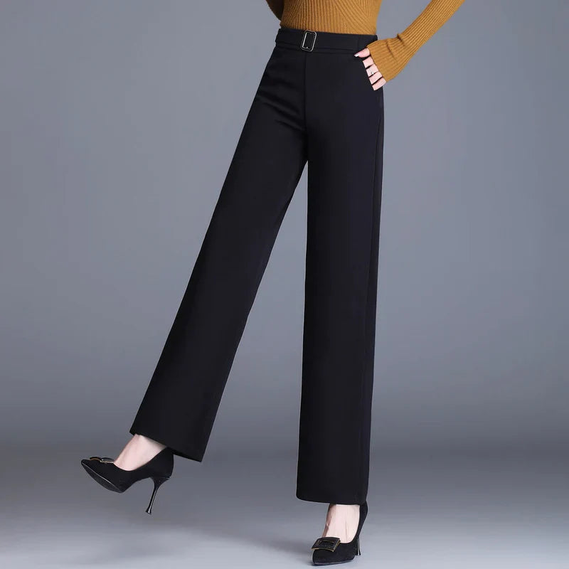 Denise Slim-Fit Wide Leg Pants