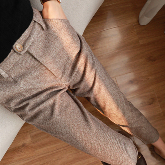 Hauzes | Chic Winter Wool Pants For Women Comfortable & Warm