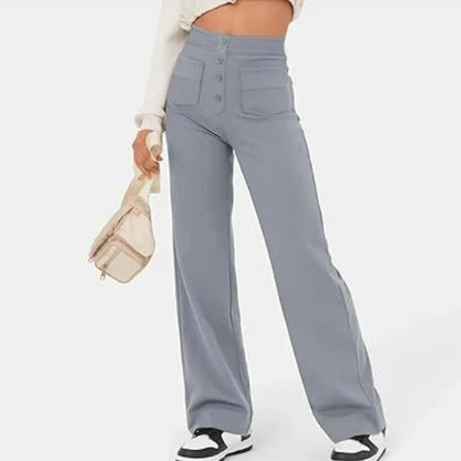 Elisa Elastic Casual High Waist Pants