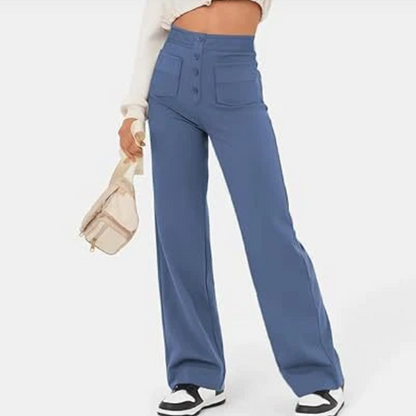 Elisa Elastic Casual High Waist Pants