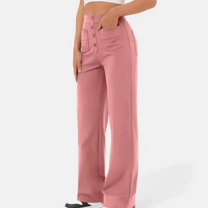 Elisa Elastic Casual High Waist Pants