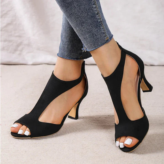 Evali orthopedic sandals with heels