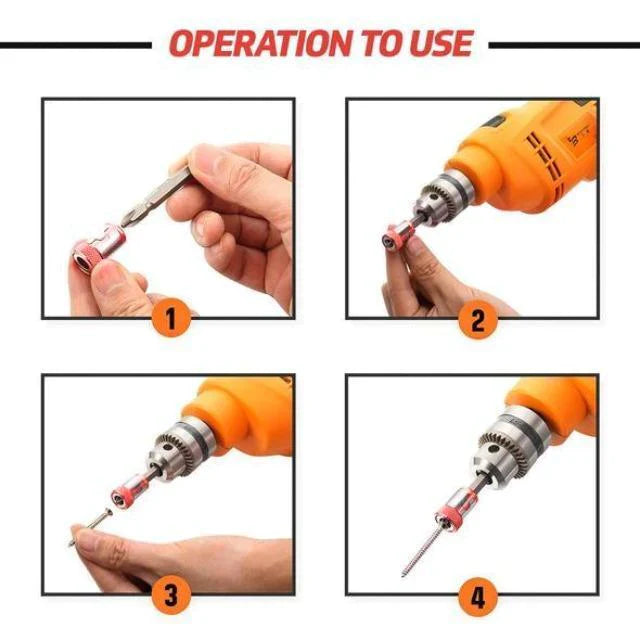 Find a quick-release screwdriver bits with magnetic ring.