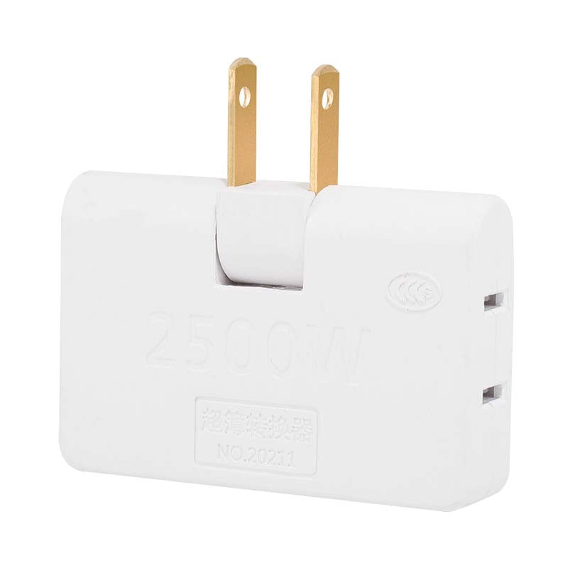 Fixio 3-way flat plug socket