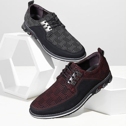 Meshenu | Breathable Mesh Loafers For Men With Leather Accents