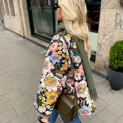 Floral Jacket with Flower Print