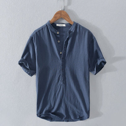 Summer shirt made of cotton and linen.