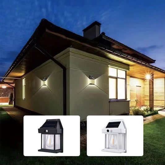 Govin Solar Wolfram Wall Light | for outdoor use