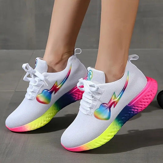 Havid Rainbow Breathable Mesh Shoes