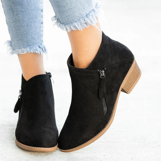 Stylish suede boots for the autumn