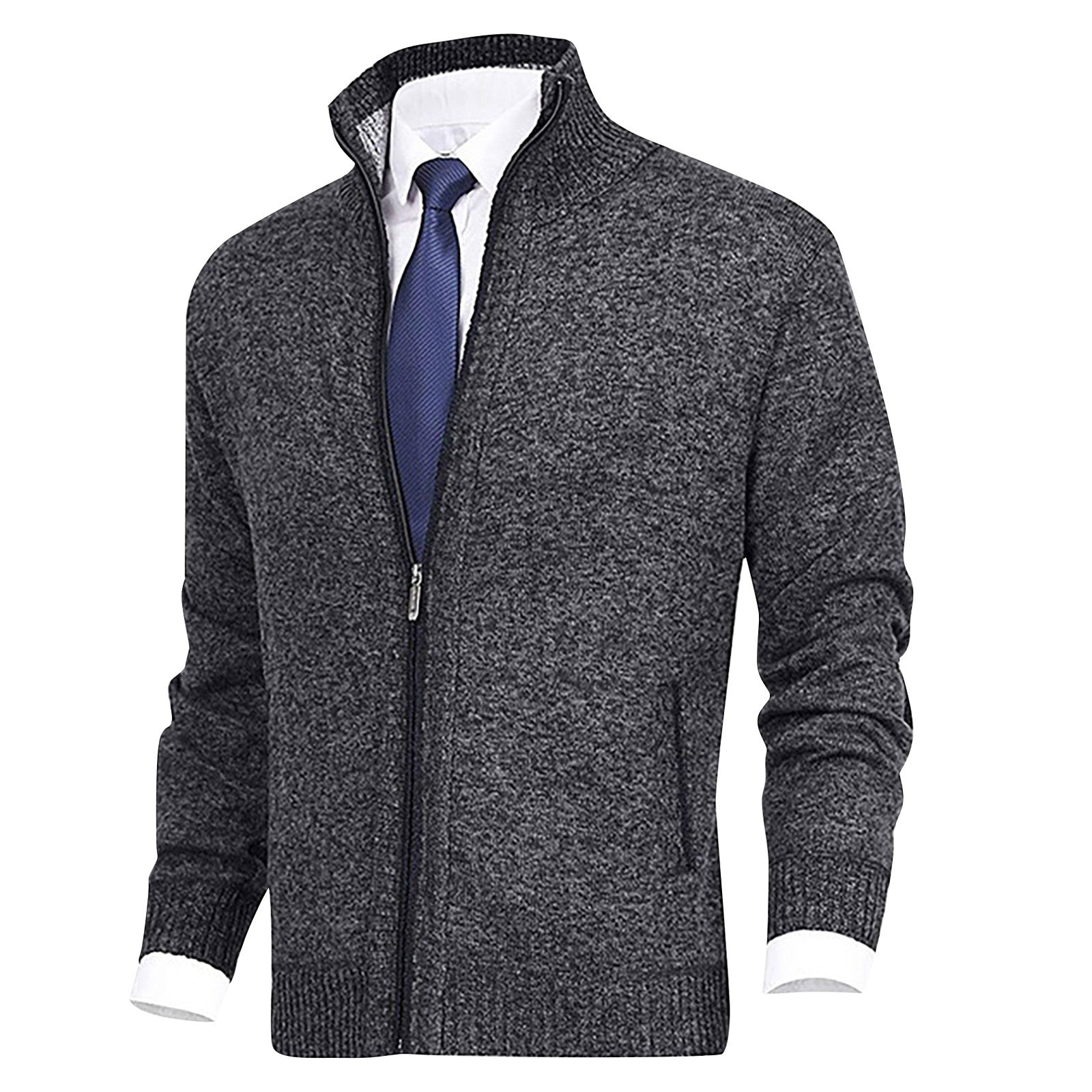 Hofman men's cardigan with collar