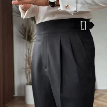 Romesdo | Classic Buckle Pants For Elegant Style