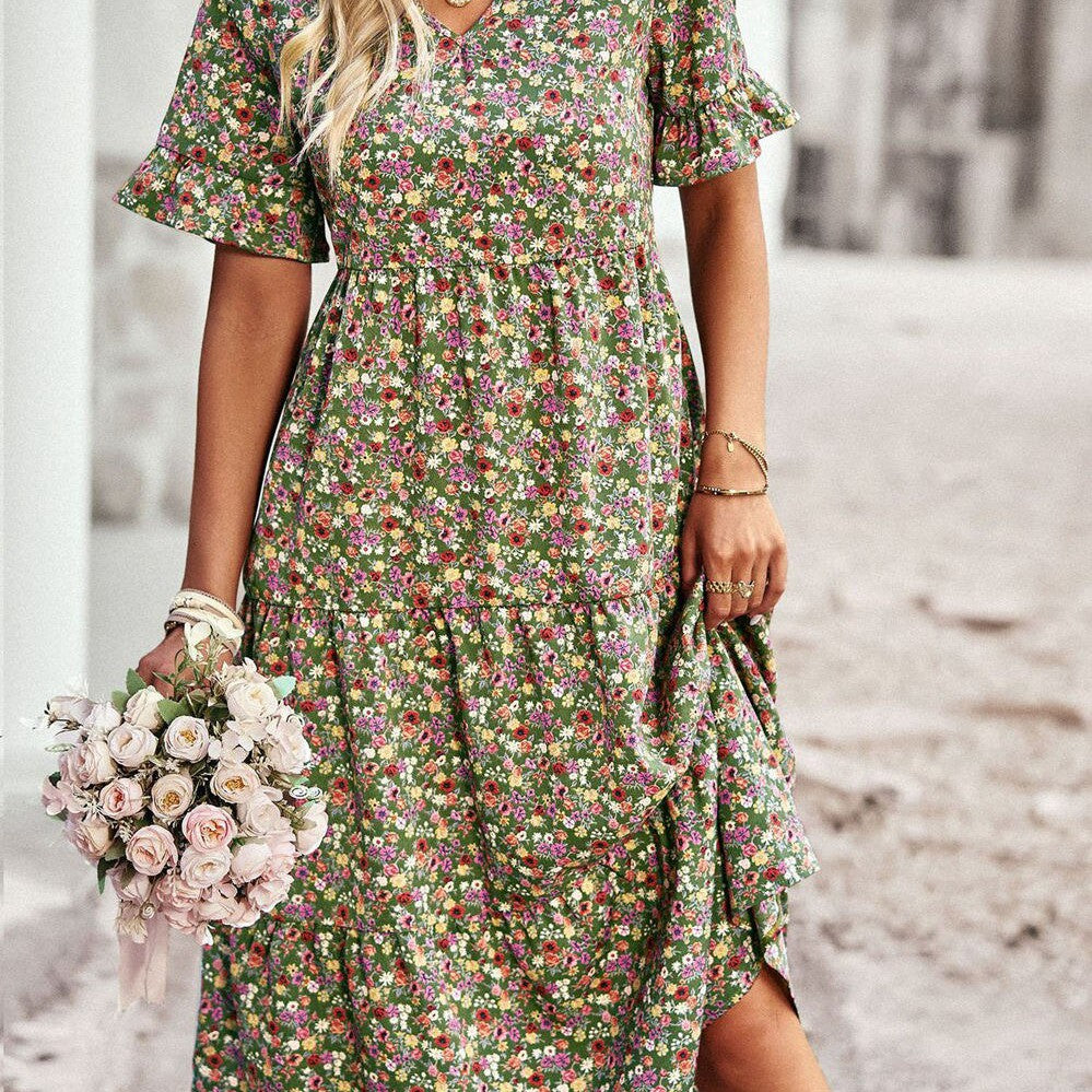 Floral summer dress.