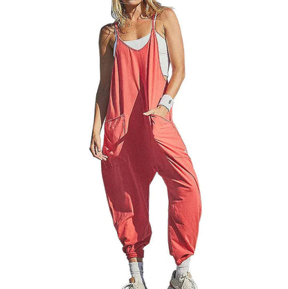 Julia Wide Leg Jumpsuit with Pockets