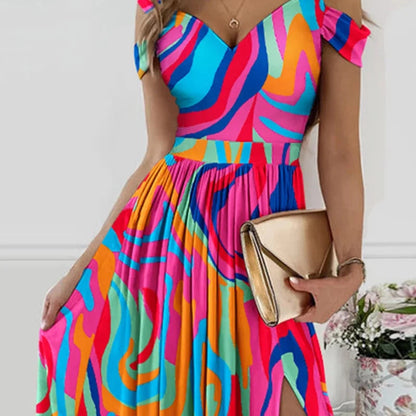 Kazena Colorful Summer Dress for Women
