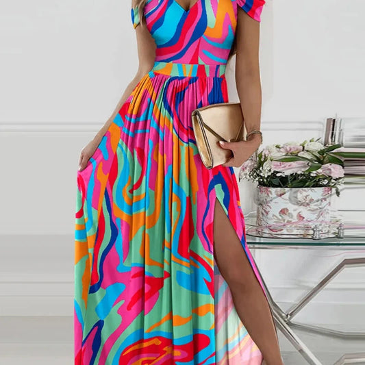 Kazena Colorful Summer Dress for Women