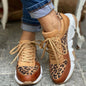 Leopard Casual Vulcanized Leopard Sneakers with Thick Soles