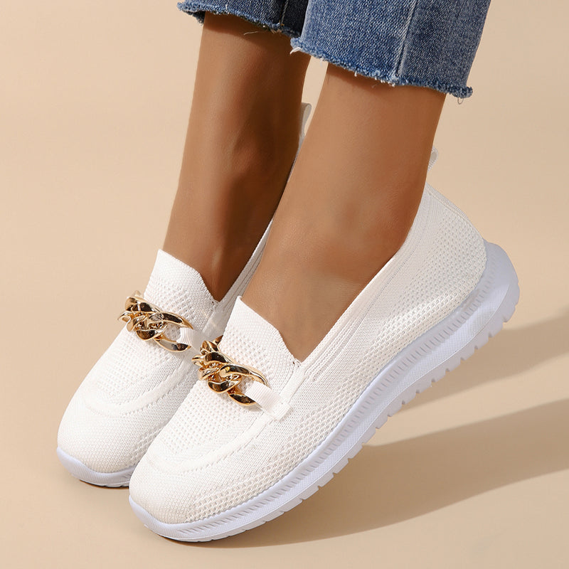 Marinda Knit Fabric Casual Summer Shoes