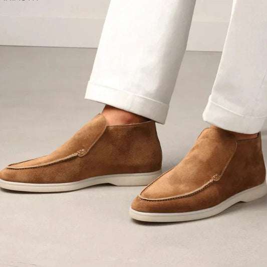 Meariasth men's suede loafers