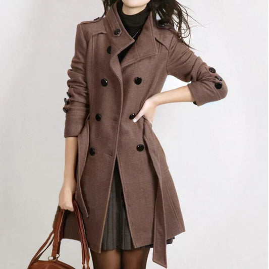 Madezina | Fashionable Coat With Belt - Fall/Winter