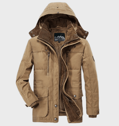 Nelson | Thick Winter Coat For Men With Hood And Deep Pockets