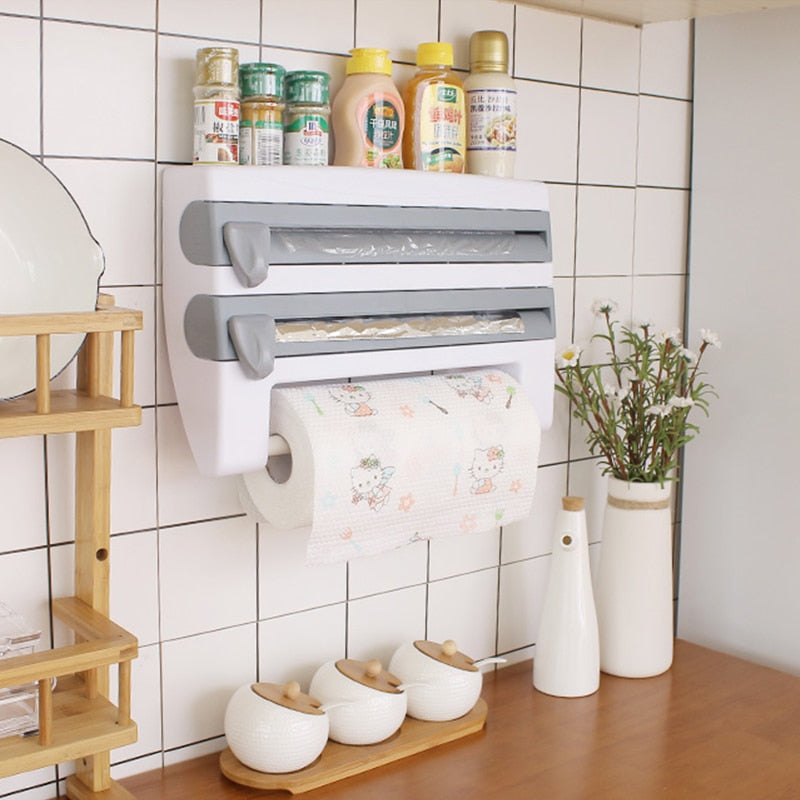 Neva paper towel holder fits in any kitchen.