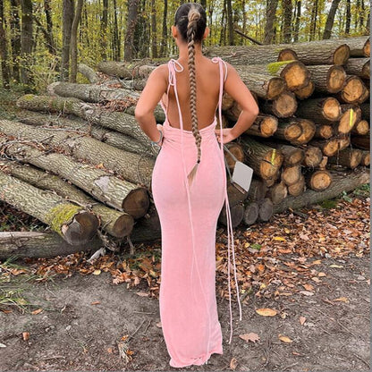 Divity | Serenity Backless Maxi Dress