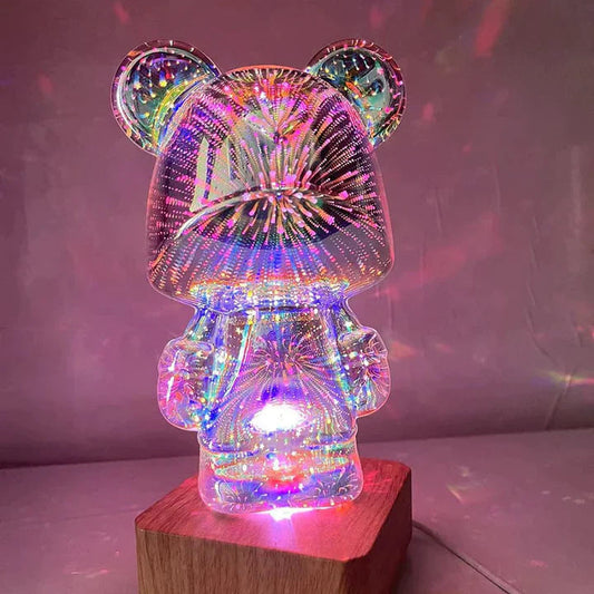 Oddy Fireworks Bear Lamp