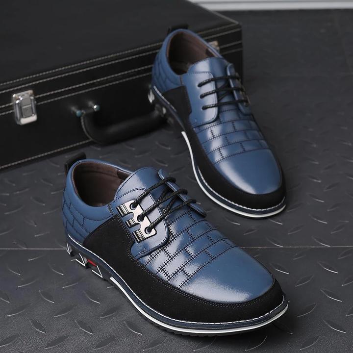 Oxford Derby orthopedic leather shoes