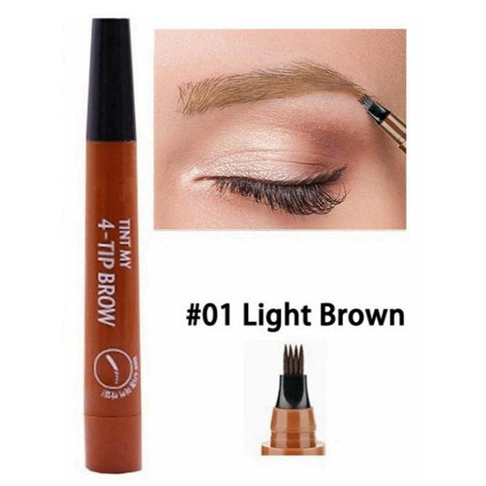 Liquid eyebrow pencil points
