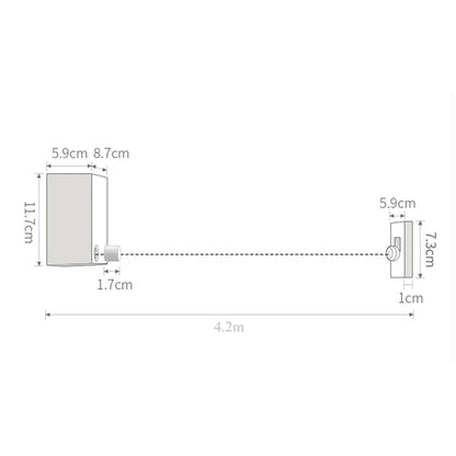 Retractable Clothesline, Drill & Wall Mounted