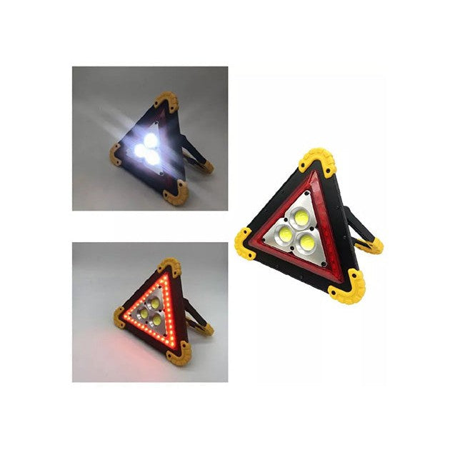 Poslo Rechargeable LED Emergency Triangle Light for Car