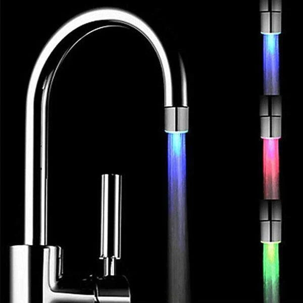 Touchless Faucet Head with LED Light and Changing Temperature