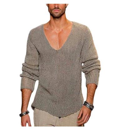 Raven | Men's Knitted V-Neck Sweater For Winter