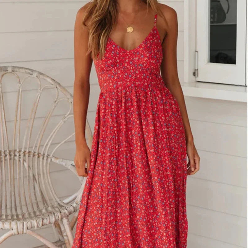 Reny Bohemian Dress with Straps