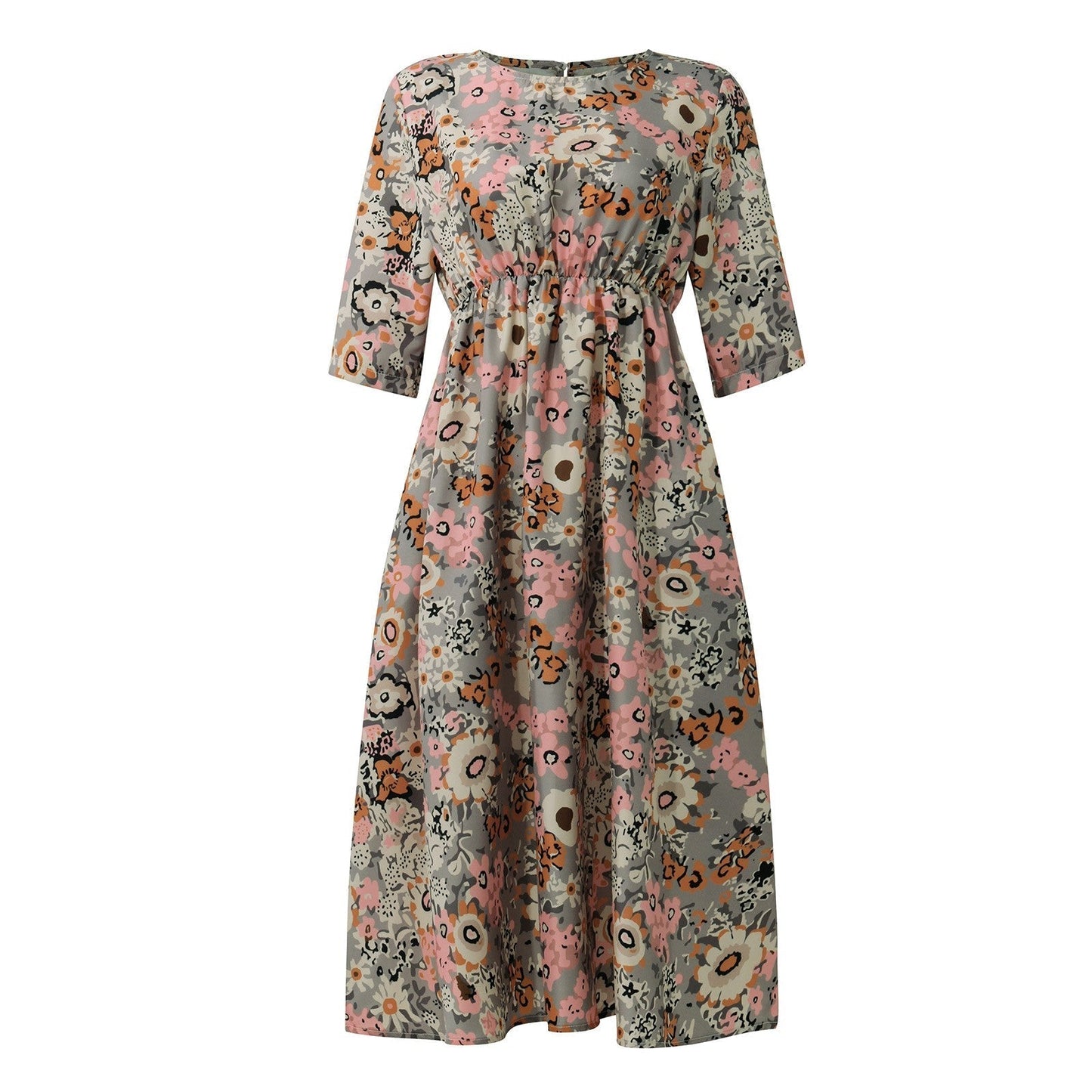 Revalda dress with floral pattern