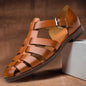 Stealing leather sandals for men by Roban.
