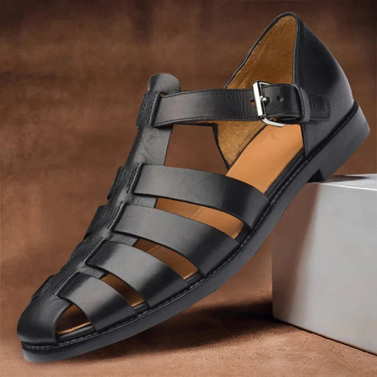 Stealing leather sandals for men by Roban.