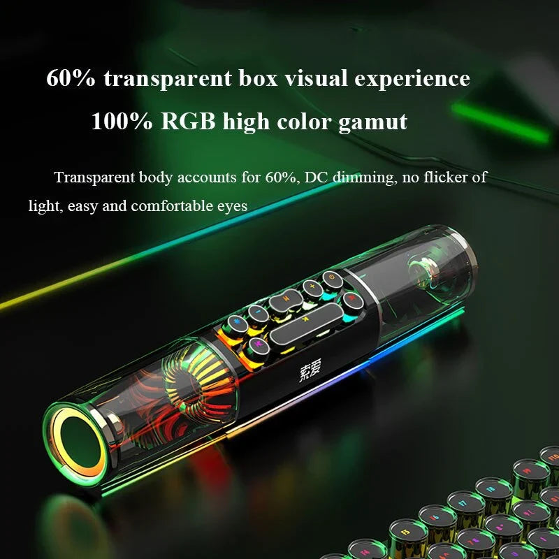 Robie Wireless Bluetooth Gaming Speaker | RGB, Subwoofer, 3D Soundbar