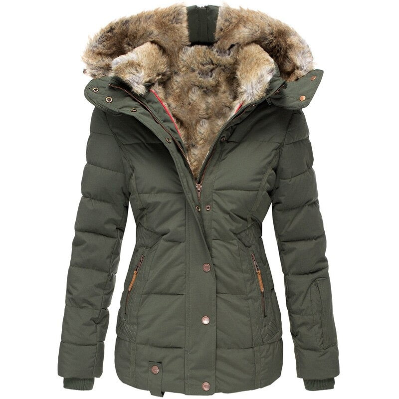 Ruzda | Stylish Winter Coat with Fur Lining for Women