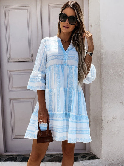 Inaria | Lightweight Boho Dress With A Cheerful Pattern