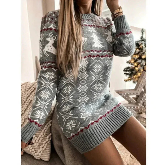 Astrid | Cozy women's winter Christmas dress