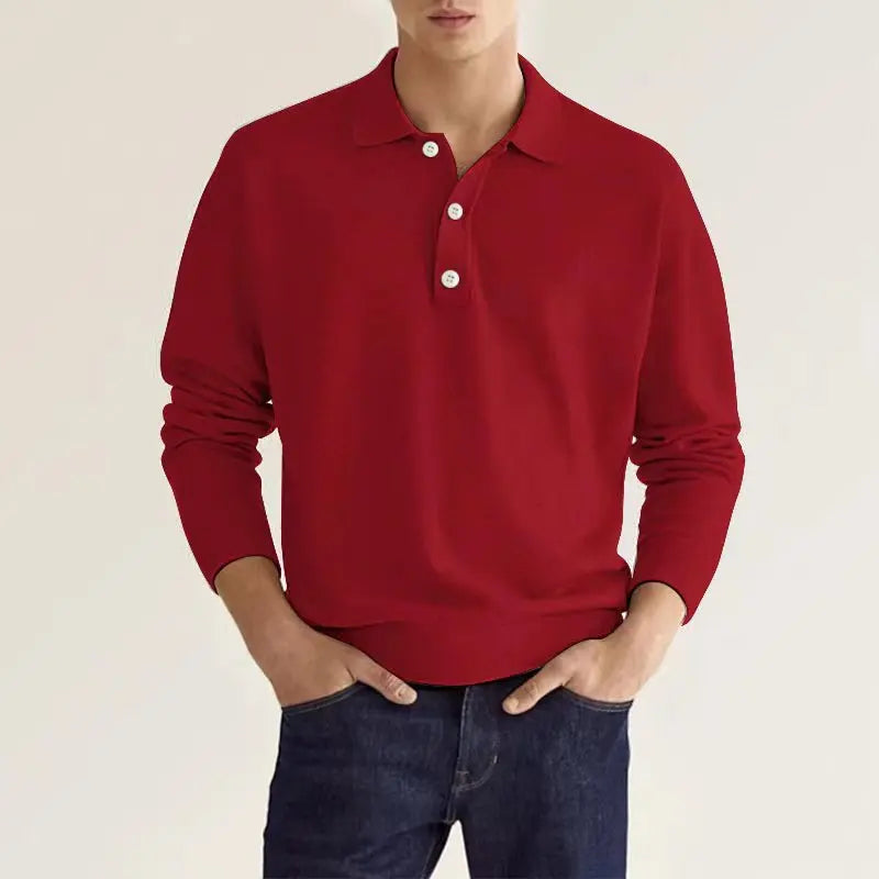 Sizuan | Men's Color Casual Long Sleeve Shirt