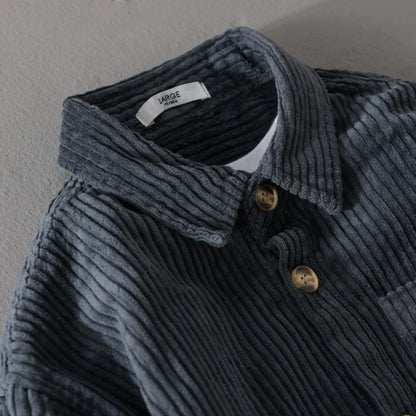 Condere | Men's Corduroy Shirt With Button Placket