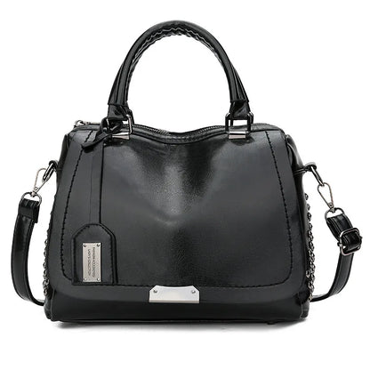 Elvandra | Ladies Leather Shoulder Bag Vintage Style