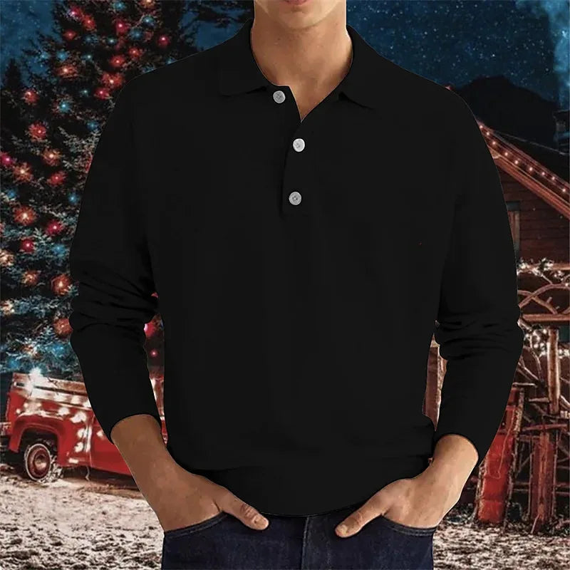 Sizuan | Men's Color Casual Long Sleeve Shirt