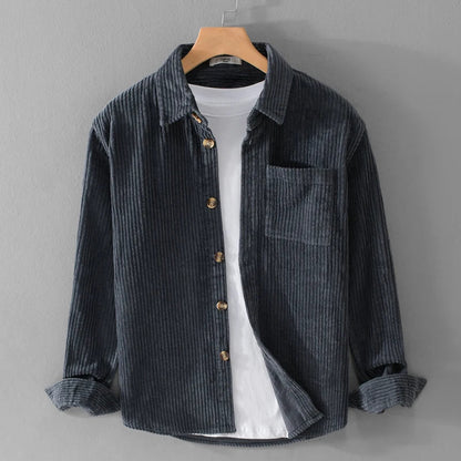 Condere | Men's Corduroy Shirt With Button Placket