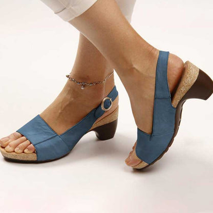 Shalin orthopedic sandals with heels