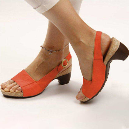 Shalin orthopedic sandals with heels